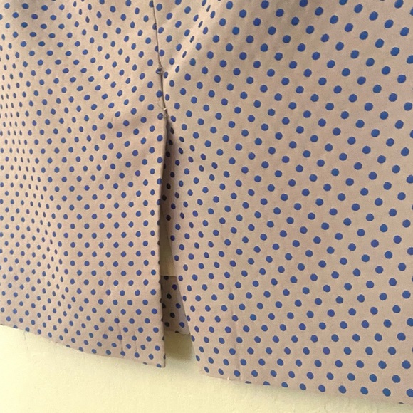J. Crew | The Pencil Skirt in Royal Blue Polka Dot - Picture 14 of 14